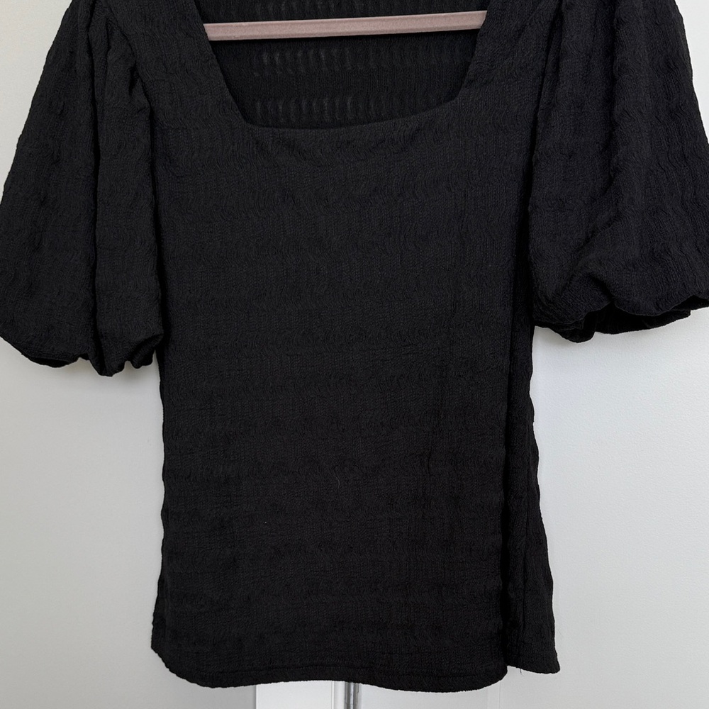 Off the Shoulder Black Top